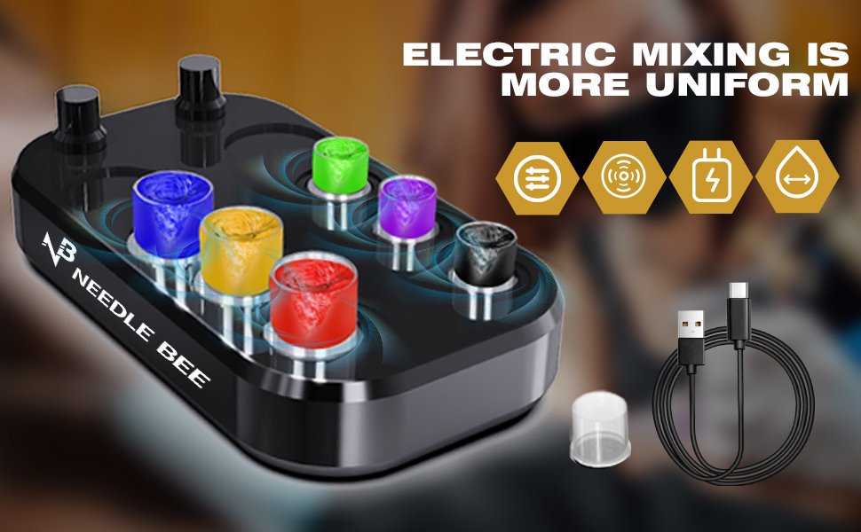 Professional Color Cup Mixer for Tattoo Ink & Pigment Mixing - Image 4