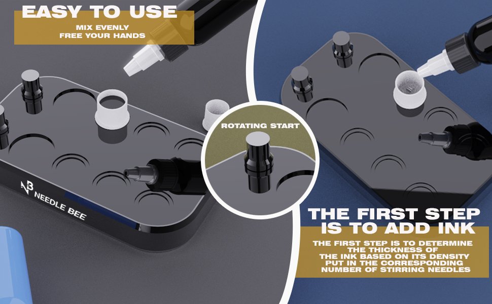 Professional Color Cup Mixer for Tattoo Ink & Pigment Mixing - Image 3